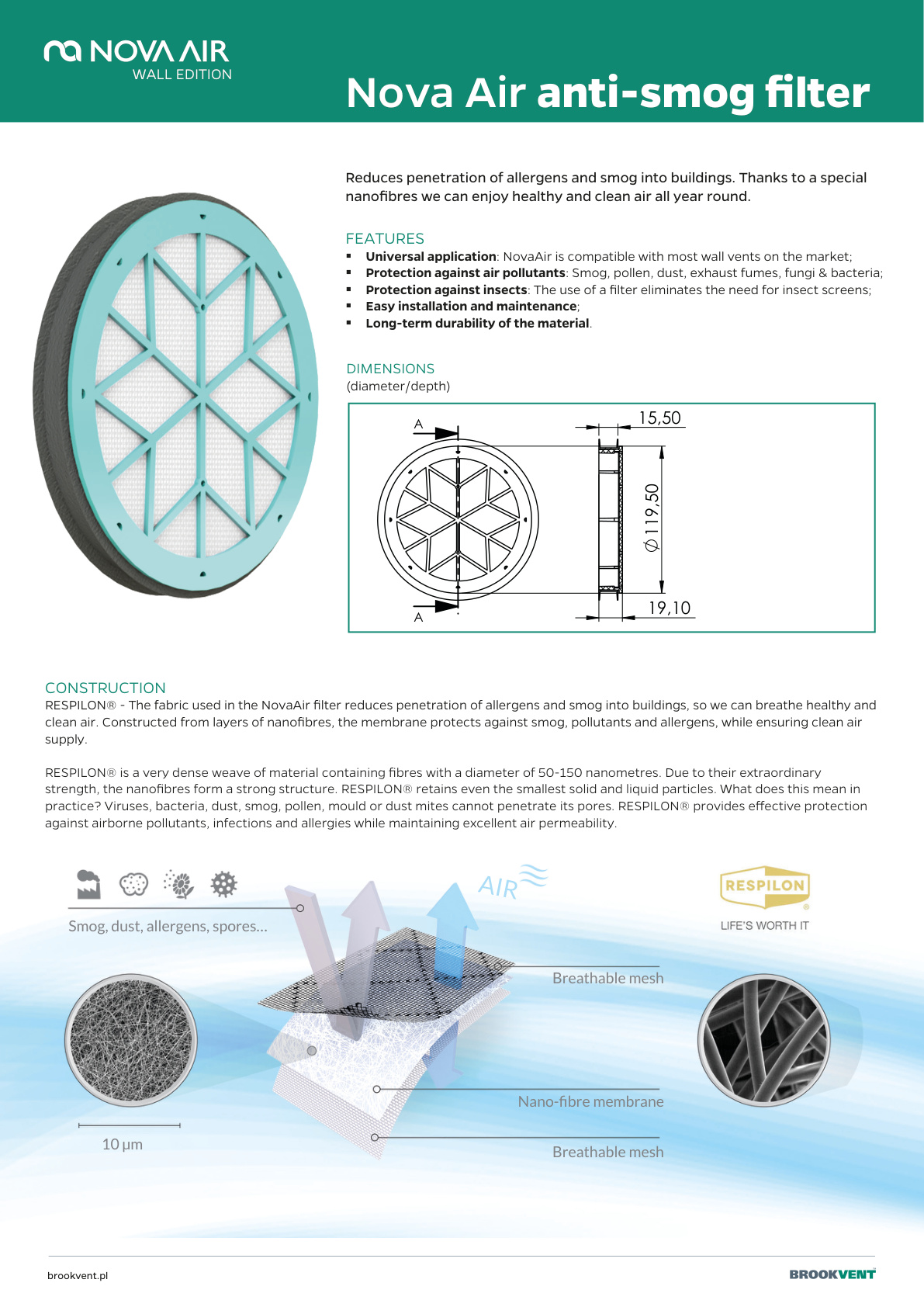 Filtro antismog Nova Air